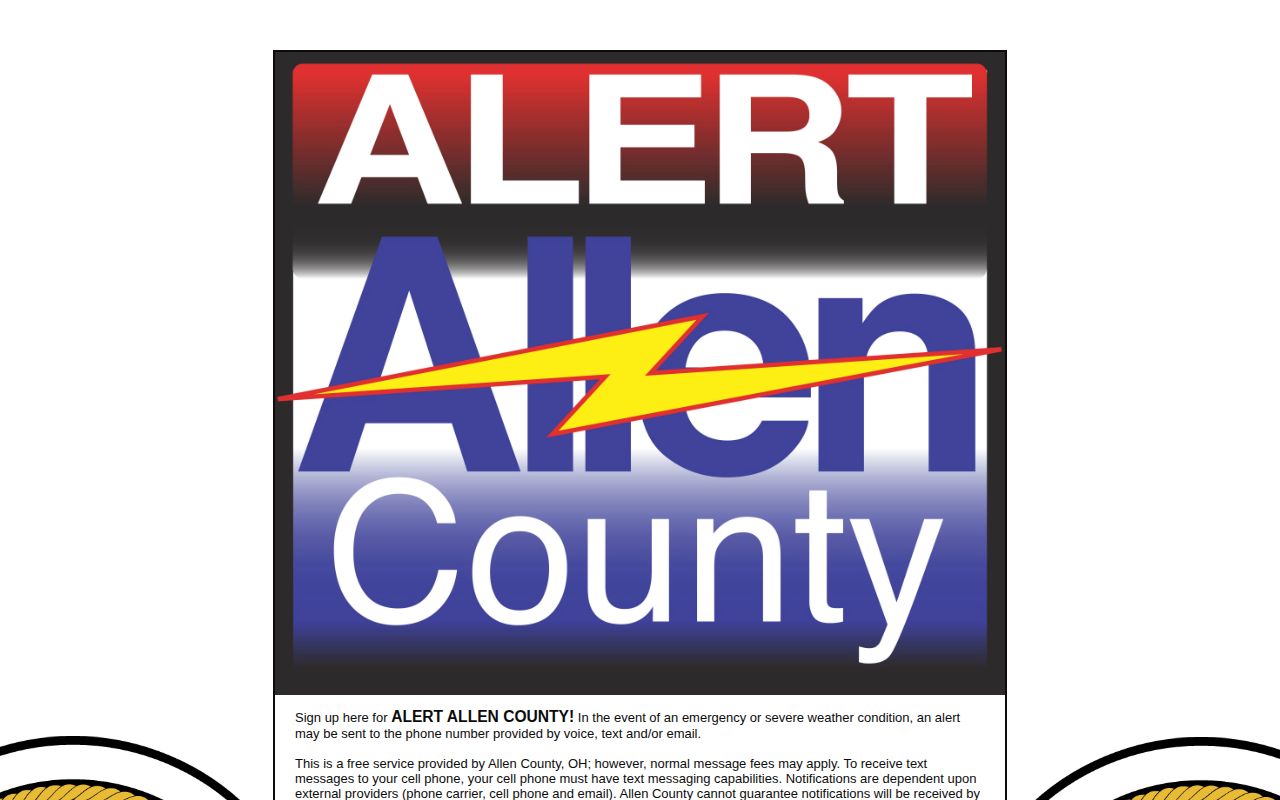 Allen County WENS public safety record alert source