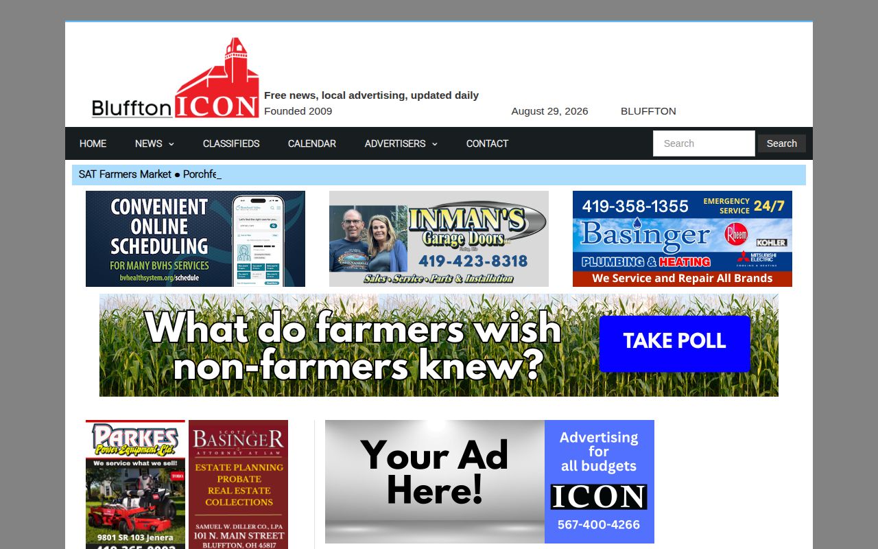 Bluffton police docket local arrest activity record coverage